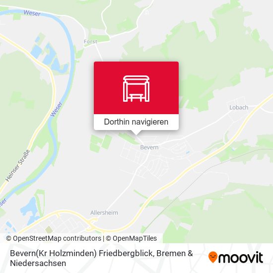 Bevern(Kr Holzminden) Friedbergblick Karte