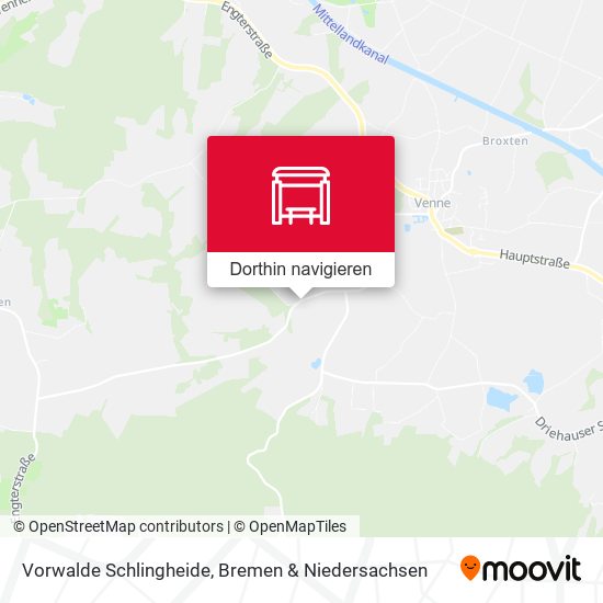 Vorwalde Schlingheide Karte