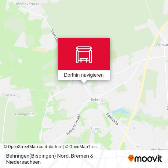 Behringen(Bispingen) Nord Karte