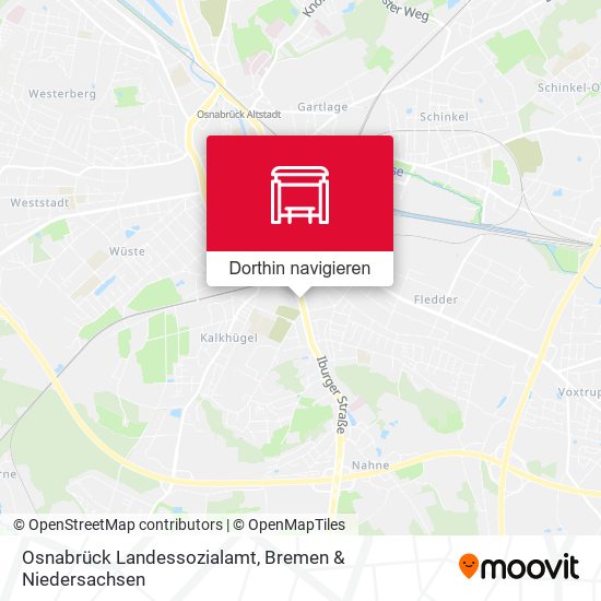 Osnabrück Landessozialamt Karte
