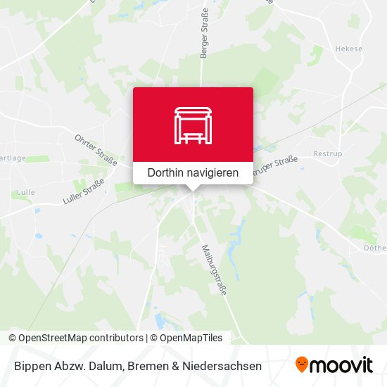 Bippen Abzw. Dalum Karte