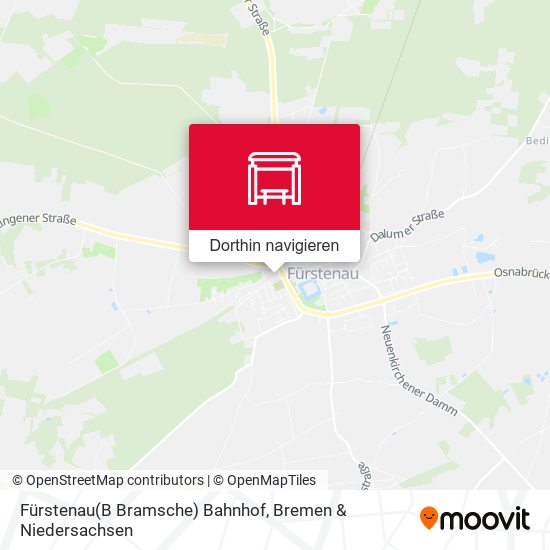 Fürstenau(B Bramsche) Bahnhof Karte