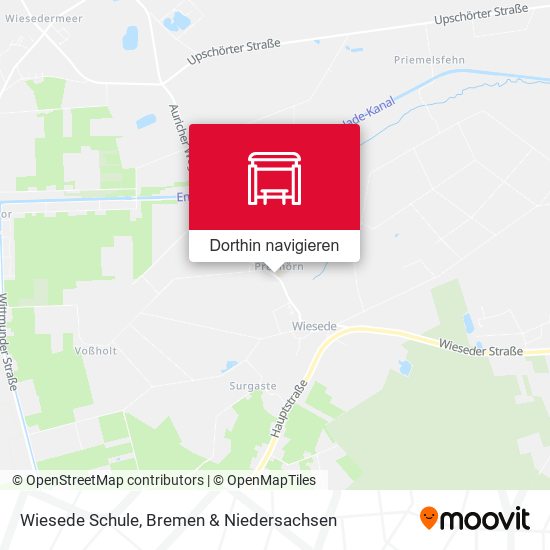 Wiesede Schule Karte
