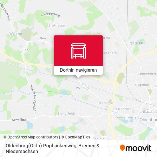 Oldenburg(Oldb) Pophankenweg Karte