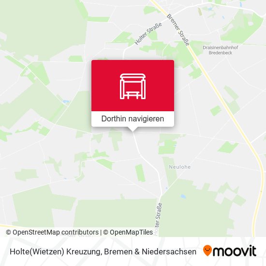 Holte(Wietzen) Kreuzung Karte