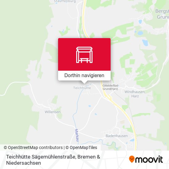 Teichhütte Sägemühlenstraße Karte