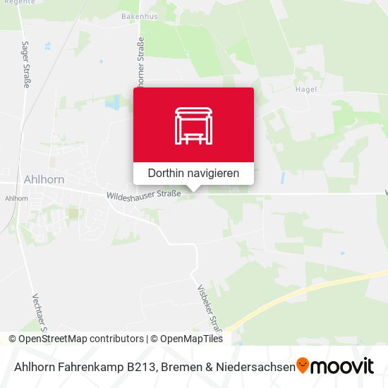 Ahlhorn Fahrenkamp B213 Karte