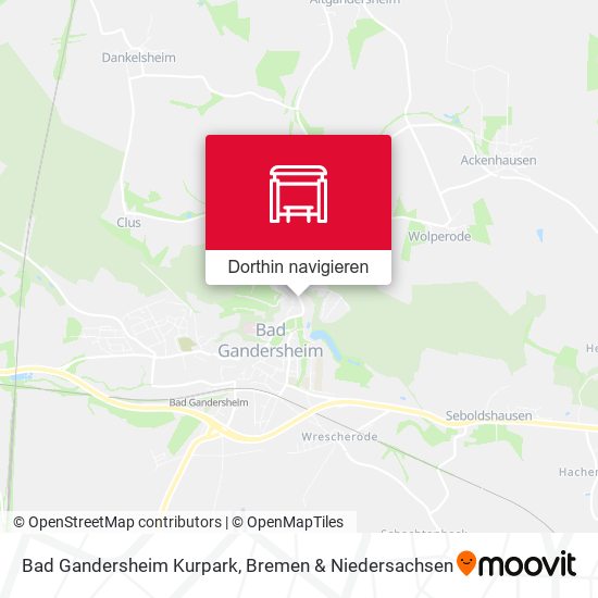 Bad Gandersheim Kurpark Karte