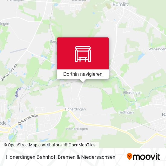 Honerdingen Bahnhof Karte