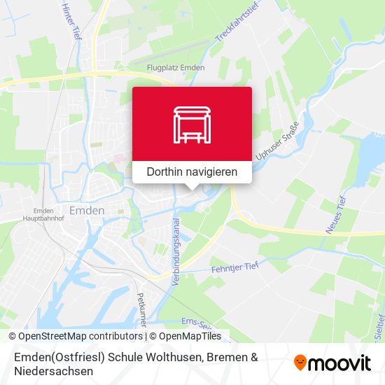 Emden(Ostfriesl) Schule Wolthusen Karte