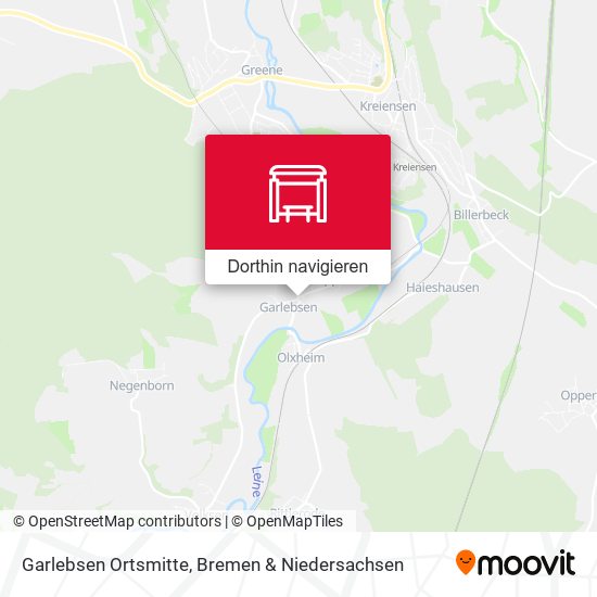 Garlebsen Ortsmitte Karte