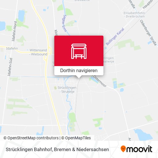 Strücklingen Bahnhof Karte