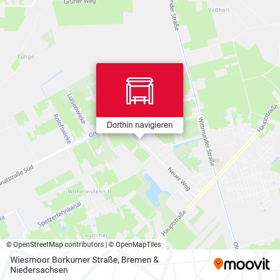 Wiesmoor Borkumer Straße Karte