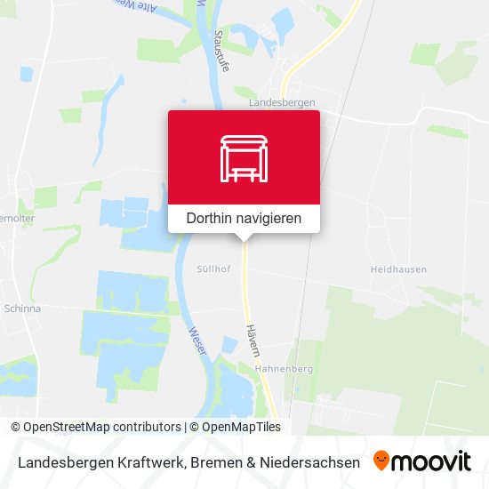 Landesbergen Kraftwerk Karte