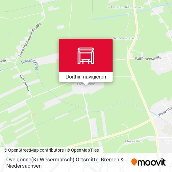 Ovelgönne(Kr Wesermarsch) Ortsmitte Karte