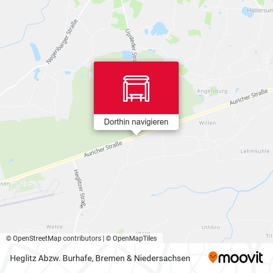 Heglitz Abzw. Burhafe Karte