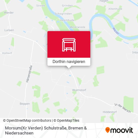 Morsum(Kr Verden) Schulstraße Karte