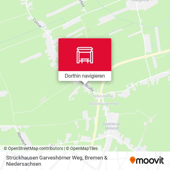 Strückhausen Garveshörner Weg Karte
