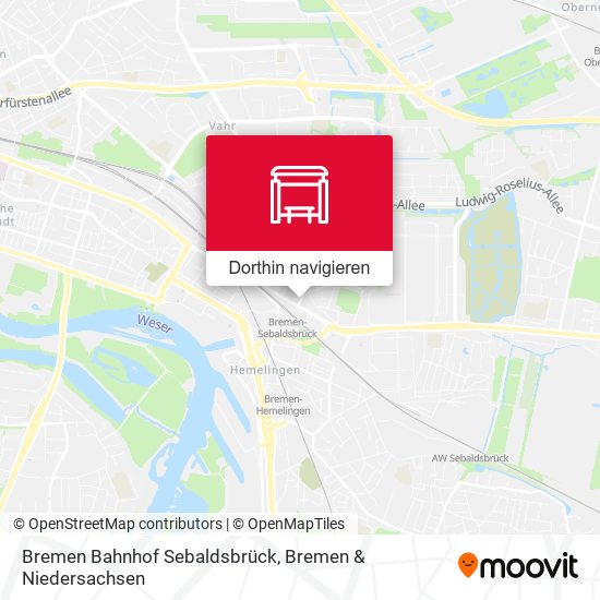 Bremen Bahnhof Sebaldsbrück Karte