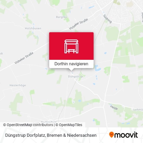 Düngstrup Dorfplatz Karte