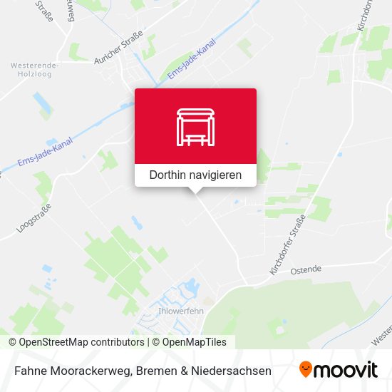 Fahne Moorackerweg Karte