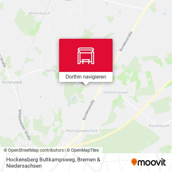 Hockensberg Bultkampsweg Karte