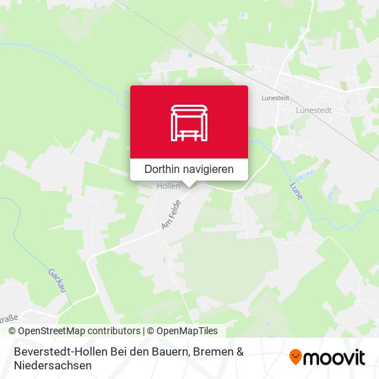 Beverstedt-Hollen Bei den Bauern Karte