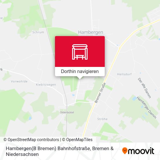 Hambergen(B Bremen) Bahnhofstraße Karte