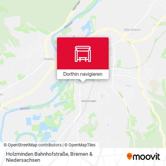 Holzminden Bahnhofstraße Karte