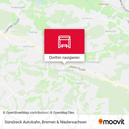 Sünsbeck Autobahn Karte