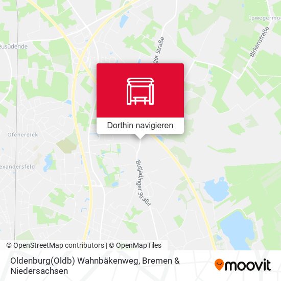 Oldenburg(Oldb) Wahnbäkenweg Karte