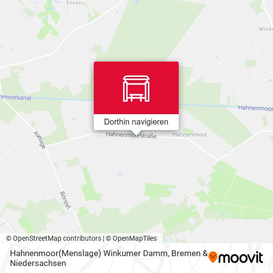 Hahnenmoor(Menslage) Winkumer Damm Karte