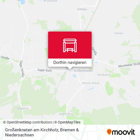 Großenkneten am Kirchholz Karte