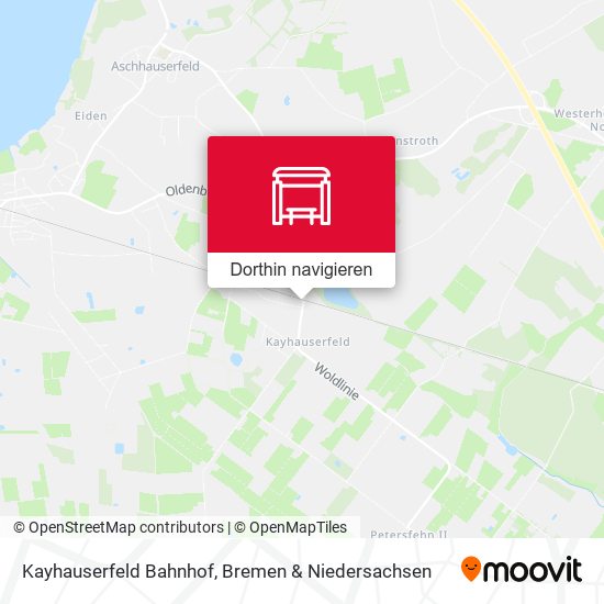 Kayhauserfeld Bahnhof Karte