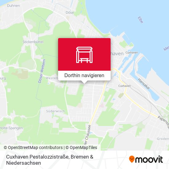 Cuxhaven Pestalozzistraße Karte