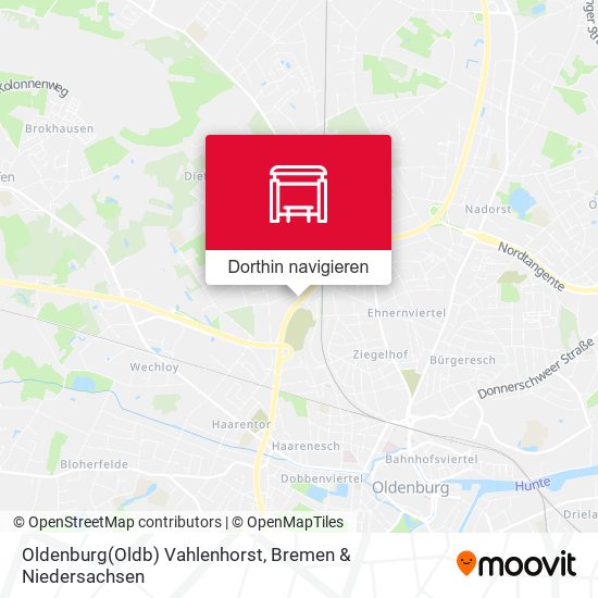 Oldenburg(Oldb) Vahlenhorst Karte
