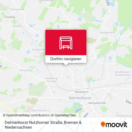 Delmenhorst Nutzhorner Straße Karte