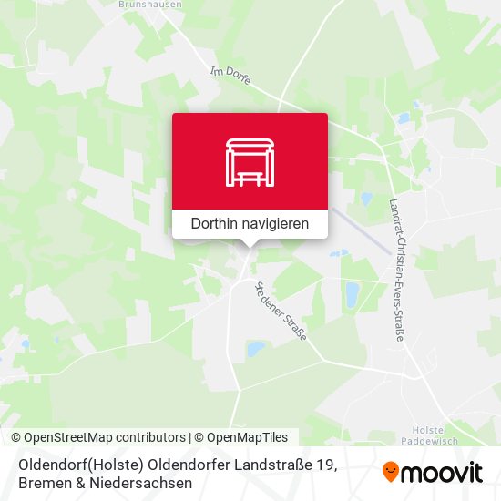 Oldendorf(Holste) Oldendorfer Landstraße 19 Karte