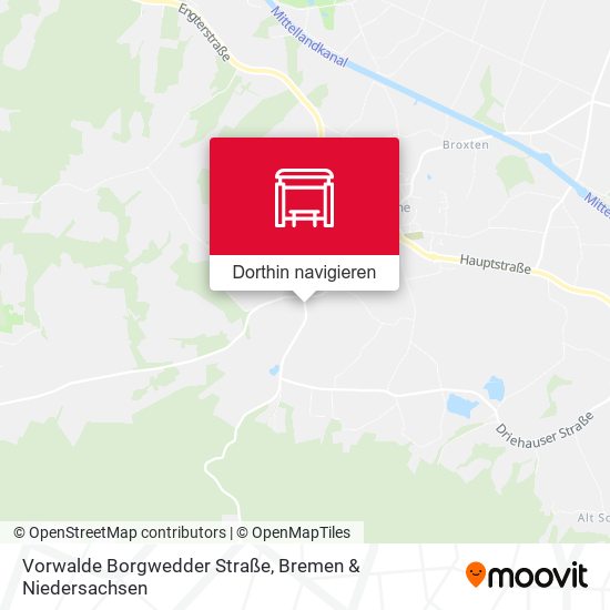 Vorwalde Borgwedder Straße Karte