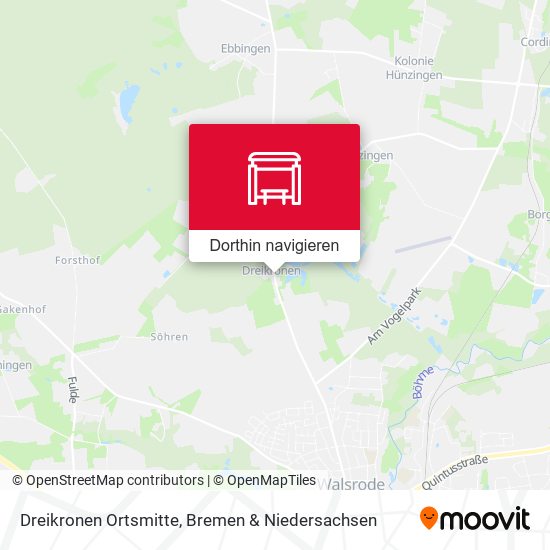 Dreikronen Ortsmitte Karte