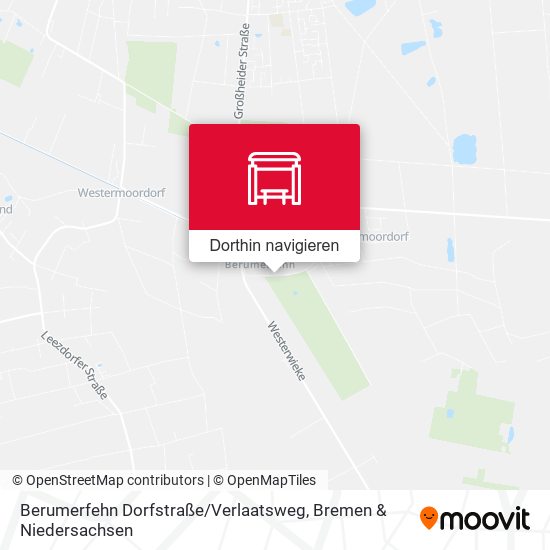 Berumerfehn Dorfstraße / Verlaatsweg Karte