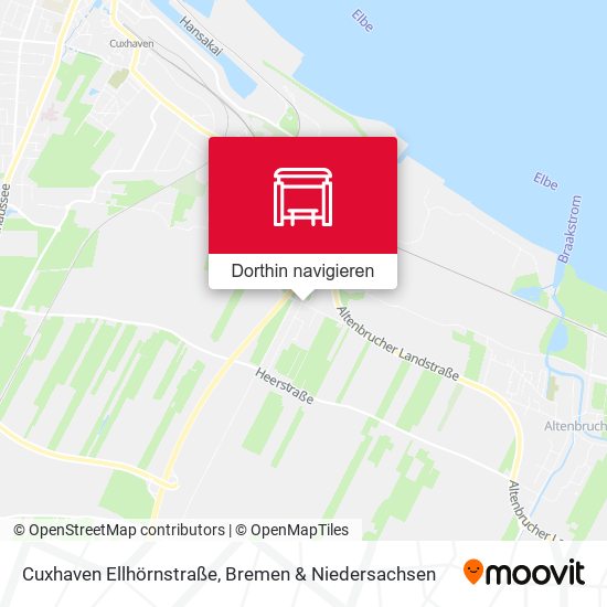 Cuxhaven Ellhörnstraße Karte