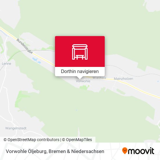 Vorwohle Öljeburg Karte