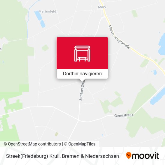 Streek(Friedeburg) Krull Karte