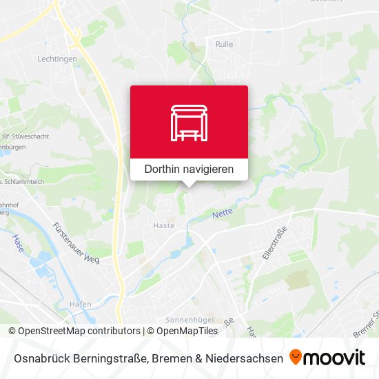 Osnabrück Berningstraße Karte