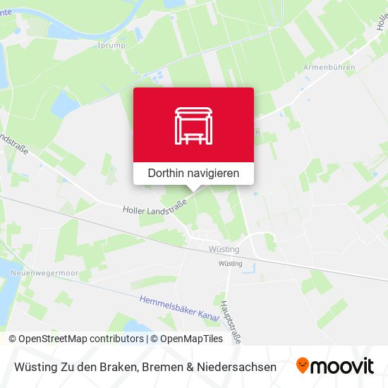 Wüsting Zu den Braken Karte