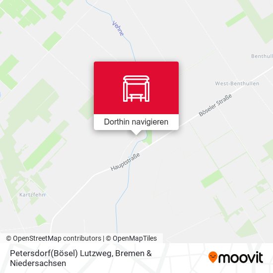 Petersdorf(Bösel) Lutzweg Karte