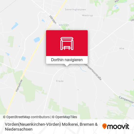 Vörden(Neuenkirchen-Vörden) Molkerei Karte