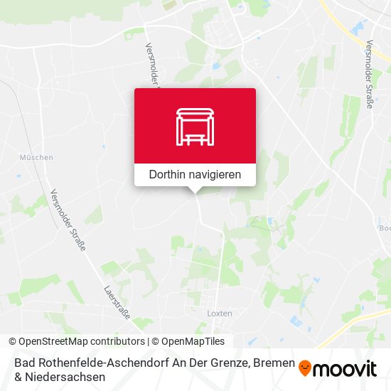 Bad Rothenfelde-Aschendorf An Der Grenze Karte