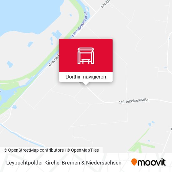 Leybuchtpolder Kirche Karte